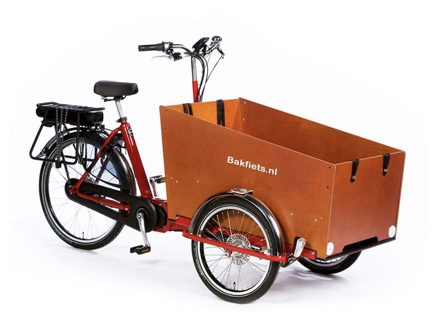 Triporteur électrique BAKFIETS en location sur l'île d'Oléron