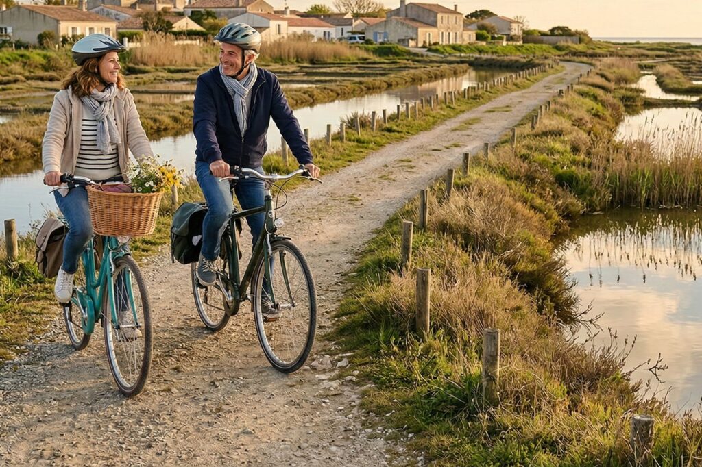 Balades à vélo à oléron au printemps