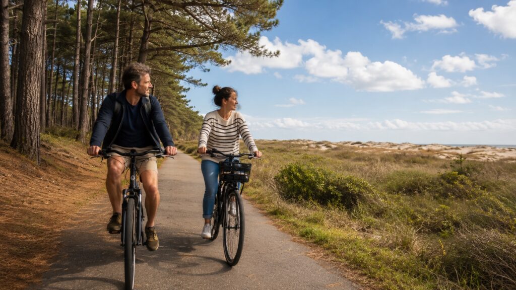 ponts-de-mai-oleron-velo-couple-printemps
